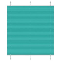 Store plissé vert pétrole 120x100cm largeur du tissu 119,4cm 