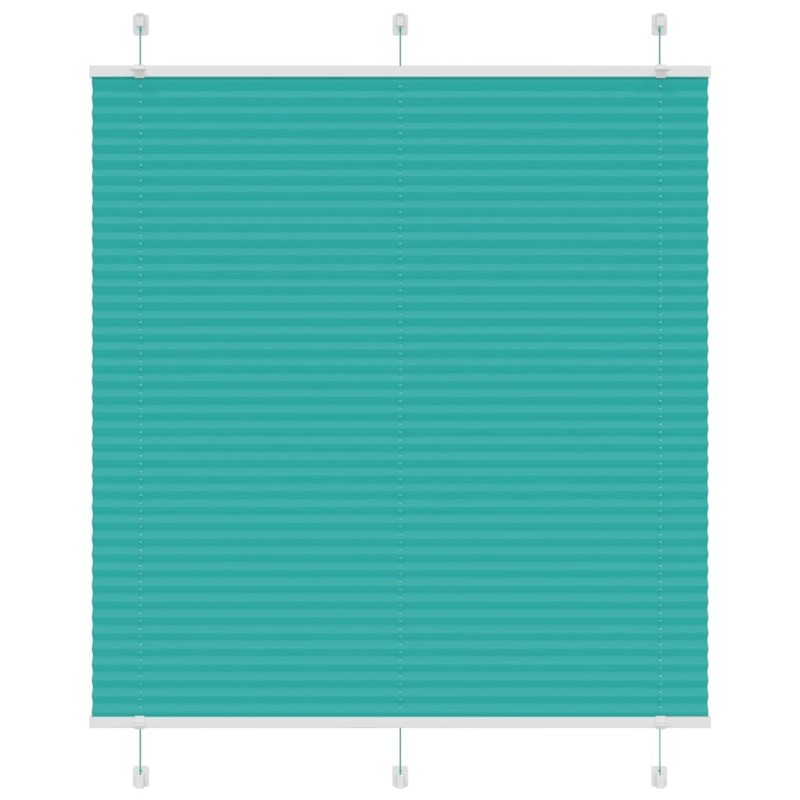 Store plissé vert pétrole 120x100cm largeur du tissu 119,4cm 