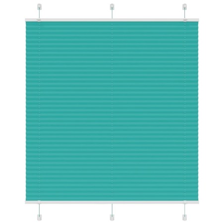 Store plissé vert pétrole 120x100cm largeur du tissu 119,4cm 