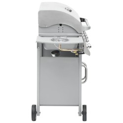 Barbecue à gaz 4+1 zones de cuisson Argenté Inox  