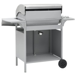 Barbecue à gaz 4+1 zones de cuisson Argenté Inox  
