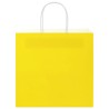 Sacs en papier 50 pcs avec poignées jaune 26x17x25 cm 