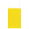 Sacs en papier 50 pcs avec poignées jaune 26x17x25 cm 