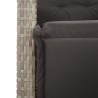 Ensemble de bistro 3 pcs et coussins gris clair résine tressée 