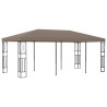 Belvédère 6x3 m Taupe Tissu 