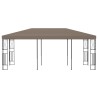 Belvédère 6x3 m Taupe Tissu 