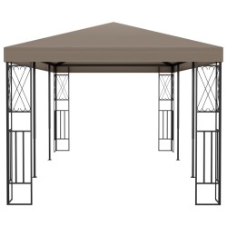 Belvédère 6x3 m Taupe Tissu 