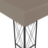 Belvédère 6x3 m Taupe Tissu 