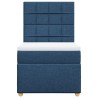 Sommier à lattes de lit avec matelas Bleu 80x200 cm Tissu 