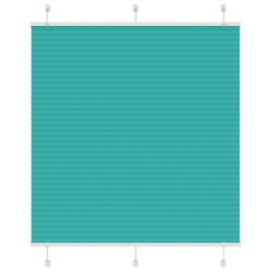 Store plissé vert pétrole 115x100cm largeur du tissu 114,4cm 