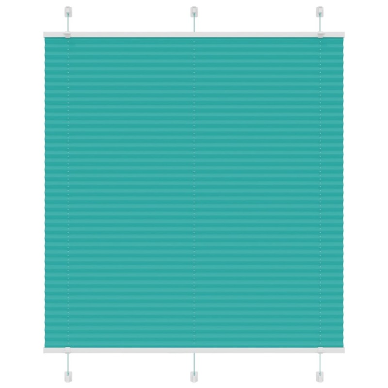Store plissé vert pétrole 115x100cm largeur du tissu 114,4cm 
