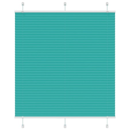 Store plissé vert pétrole 115x100cm largeur du tissu 114,4cm 