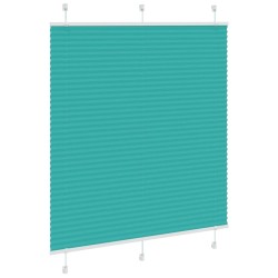 Store plissé vert pétrole 115x100cm largeur du tissu 114,4cm 