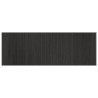 Tapis rectangulaire gris 70x200 cm bambou 