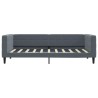 Lit de jour avec matelas gris foncé 90x190 cm velours 
