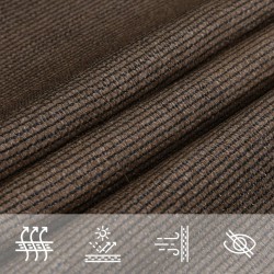 Voile d'ombrage 160 g/m² Marron 3/4x3 m PEHD 