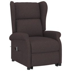 Fauteuil Marron foncé Tissu 