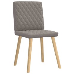 Chaises à manger lot de 6 taupe tissu 