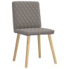 Chaises à manger lot de 6 taupe tissu 