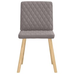Chaises à manger lot de 6 taupe tissu 