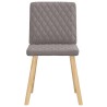 Chaises à manger lot de 6 taupe tissu 