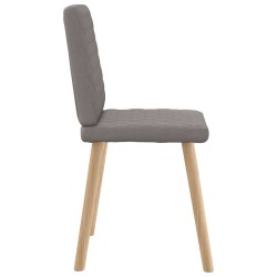 Chaises à manger lot de 6 taupe tissu 