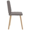 Chaises à manger lot de 6 taupe tissu 