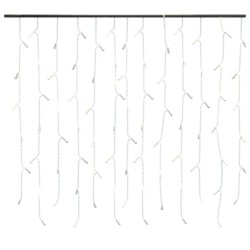 Rideau lumineux à glaçons LED 10m 400LED Blanc chaud 8fonctions 