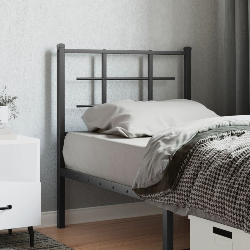 Tête de lit métal noir 75 cm Tête de lit métal noir 75 cm
