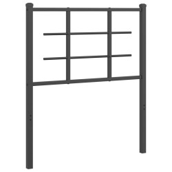 Tête de lit métal noir 75 cm 