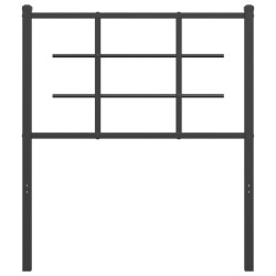 Tête de lit métal noir 75 cm 