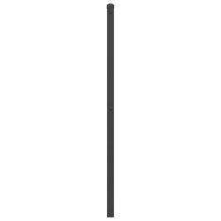 Tête de lit métal noir 75 cm 