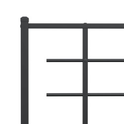 Tête de lit métal noir 75 cm 