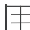 Tête de lit métal noir 75 cm 