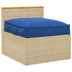 Coussin de palette pour siège bleu royal 70x70x12 cm 