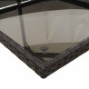 Ensemble à manger de jardin coussins 7pcs Noir Résine tressée 