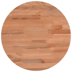 Dessus de table Ø30x4 cm rond bois massif de hêtre 