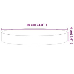 Dessus de table Ø30x4 cm rond bois massif de hêtre 