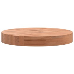 Dessus de table Ø30x4 cm rond bois massif de hêtre 