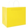 Sacs en papier 50 pcs avec poignées jaune 32x22x28 cm 