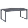 Salon de jardin 3 pcs et coussins Aluminium Noir 