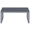 Salon de jardin 3 pcs et coussins Aluminium Noir 