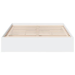 Cadre de lit avec tiroirs sans matelas blanc 120x200 cm 
