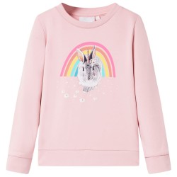 Sweatshirt pour enfants rose clair 140 