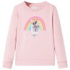 Sweatshirt pour enfants rose clair 140 