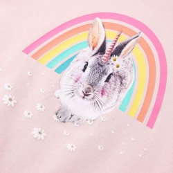 Sweatshirt pour enfants rose clair 140 