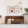 Canapé Chesterfield avec traversins 2 places similicuir daim 