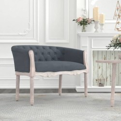 Banc Gris foncé 98x56x69 cm Velours 