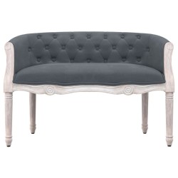 Banc Gris foncé 98x56x69 cm Velours 