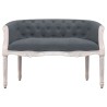 Banc Gris foncé 98x56x69 cm Velours 